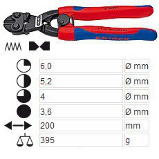 Клещи резачки CoBolt автоматични KNIPEX 71 12 200