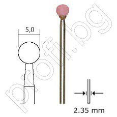 Накрайници абразивни корунд 5,0мм