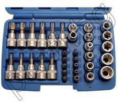 Вложки к-т TORX 3/8″ 34 части