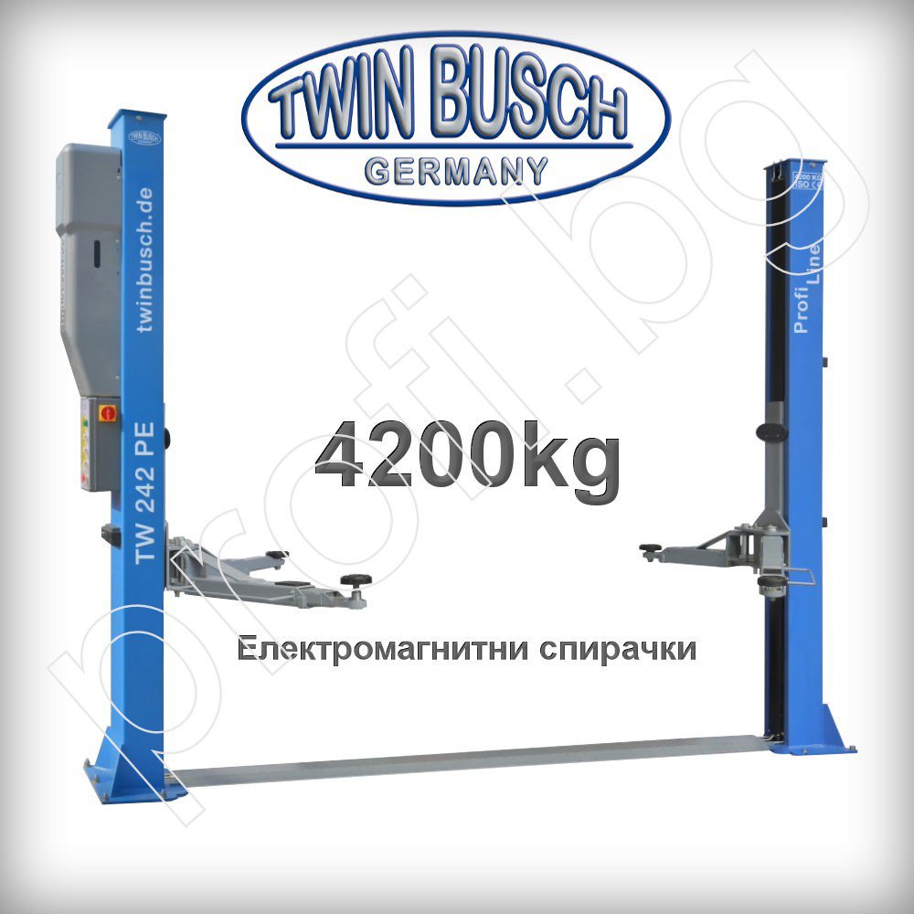 Подемник двуколонен 4,2t T.BUSCH GERMANY с ел.магнитно заключване Profi-Line
