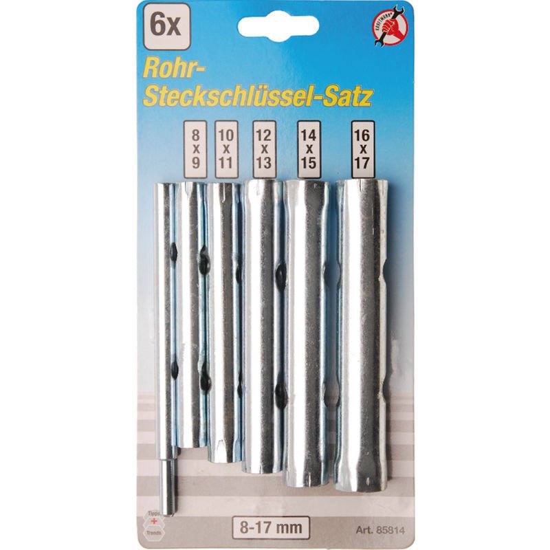 Комплект глухи ключове 8-17mm с върток