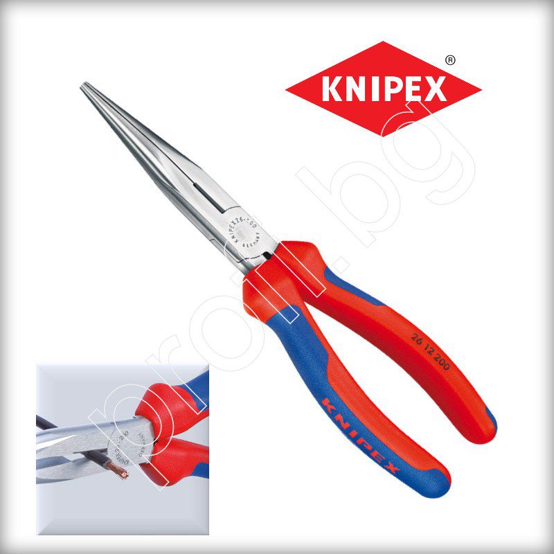Клещи полуобли дълги челюсти