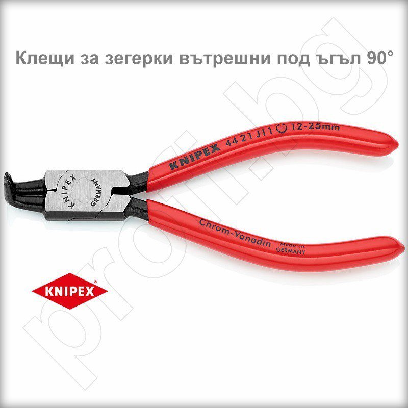 Клещи за зегерки Ø 85-140 mm вътрешни под ъгъл 90°