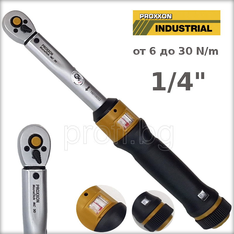 Динамометричен ключ 6-30 N/m с квадрат 1/4″