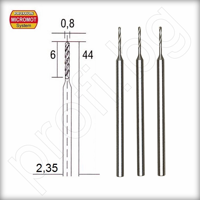 Свредла HSS 0,8мм-3бр