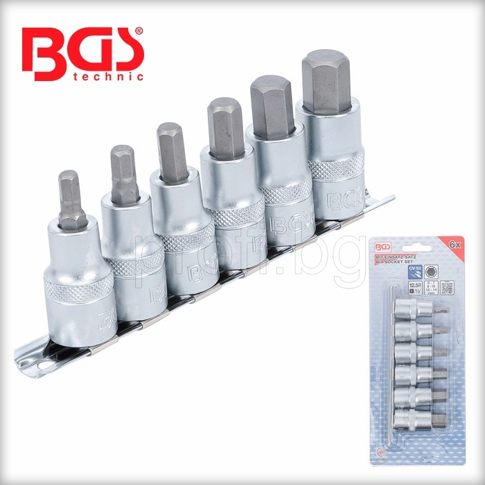 Вложки 1/2" имбус 6-14 к-т 6бр.