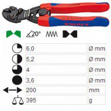 Клещи резачки CoBolt автоматични KNIPEX 71 22 200