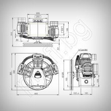 Глава за компресор LB40 530/440 L/m LACME-снема Глава за компресор LB40 530/440 L/m LACME-снема