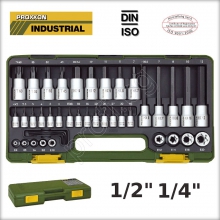 PROXXON комплект 1/4″ и 1/2″ имбус и TORX 41 части