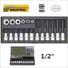 Вложки к-т XZN /дванадесетостен/1/2″ 18 части
